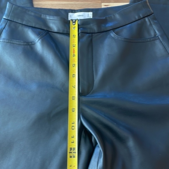 Mango Vegan Leather Trousers size 4 - Picture 7 of 9